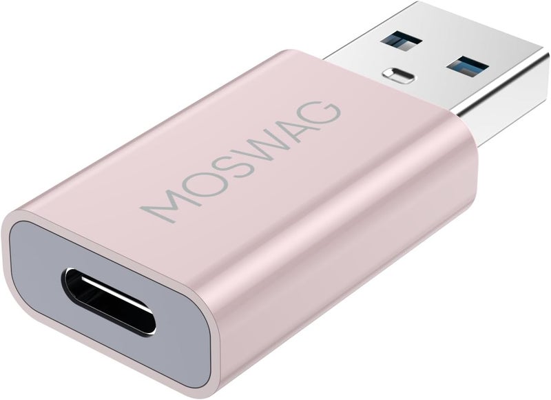 MOSWAG USB-C Female to USB-A Male Adapter, Compatible with Laptops, PC, USB Type-C - Image 1